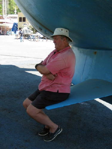 In the shade